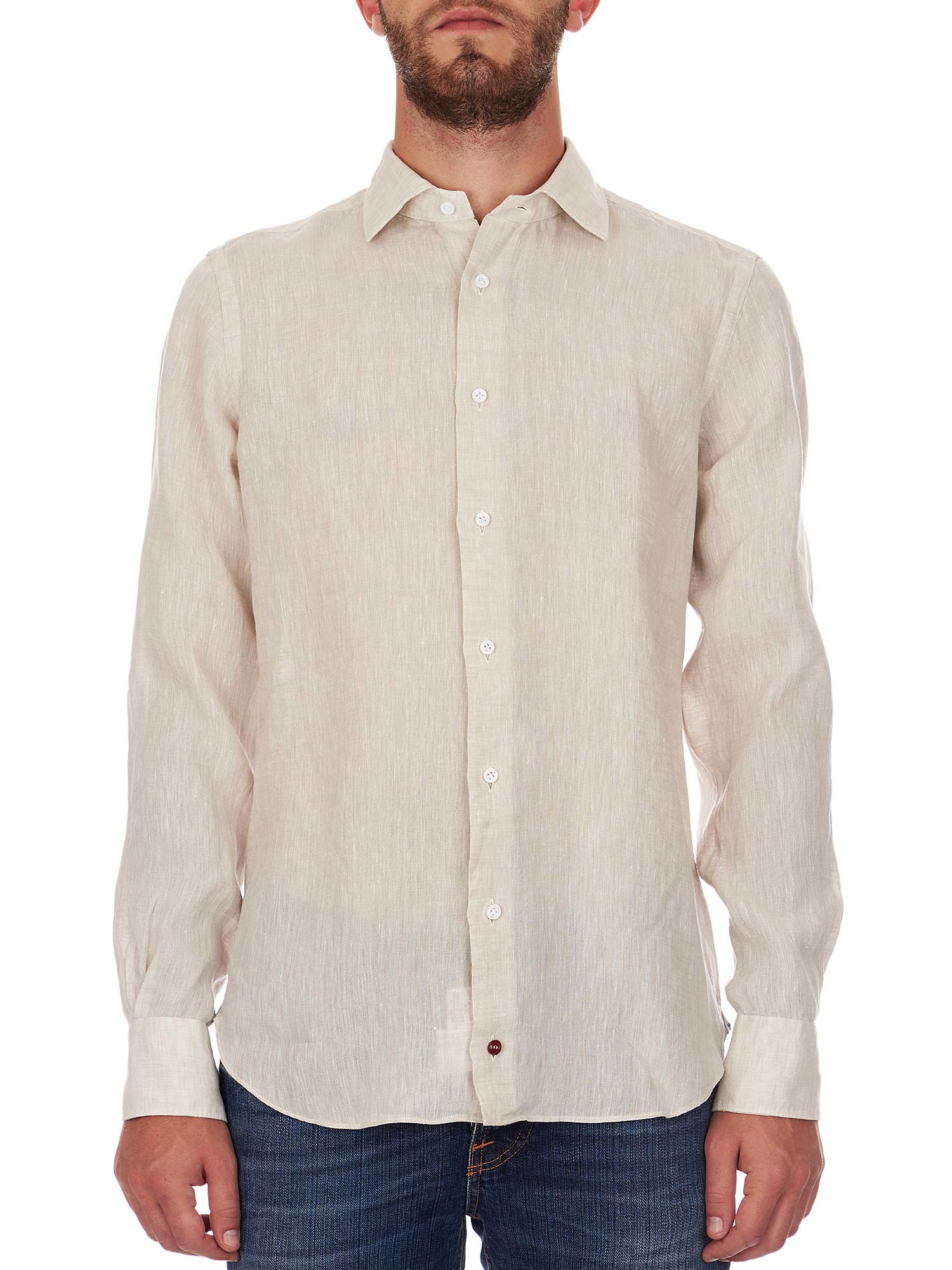 Solid color linen shirt for men - Càrrel