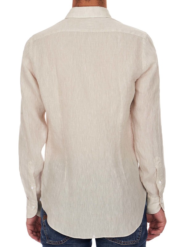 Solid color linen shirt for men - Càrrel