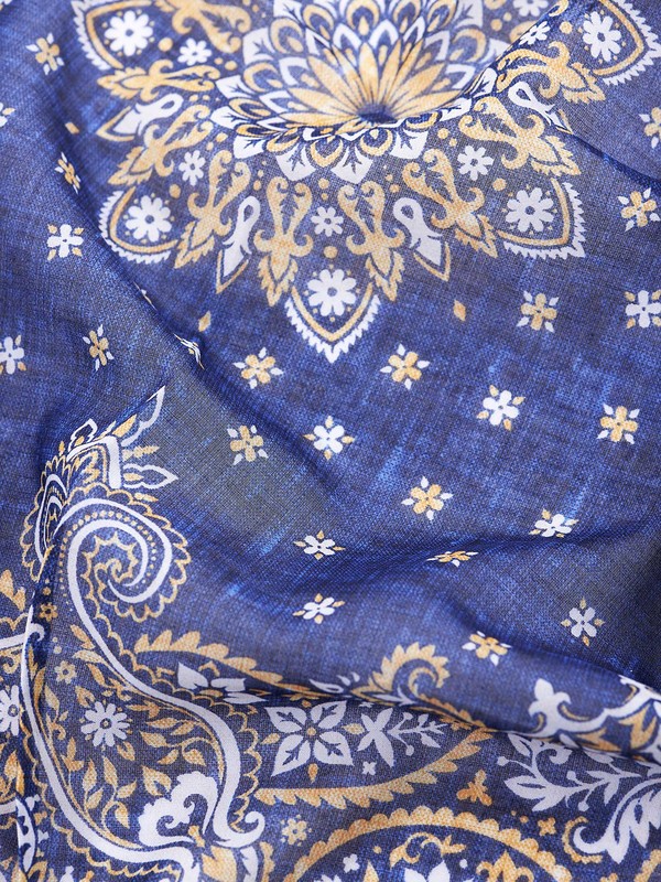 Bandana Di Cotone Paisley, Fazzoletto Da Collo Da Cowboy - Foto 9