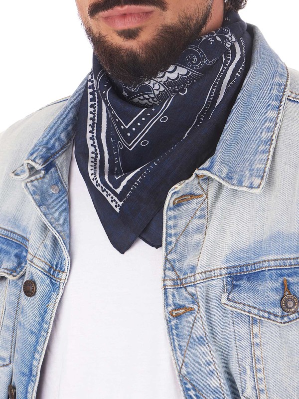 Bandana Di Cotone Paisley, Fazzoletto Da Collo Da Cowboy - Foto 5