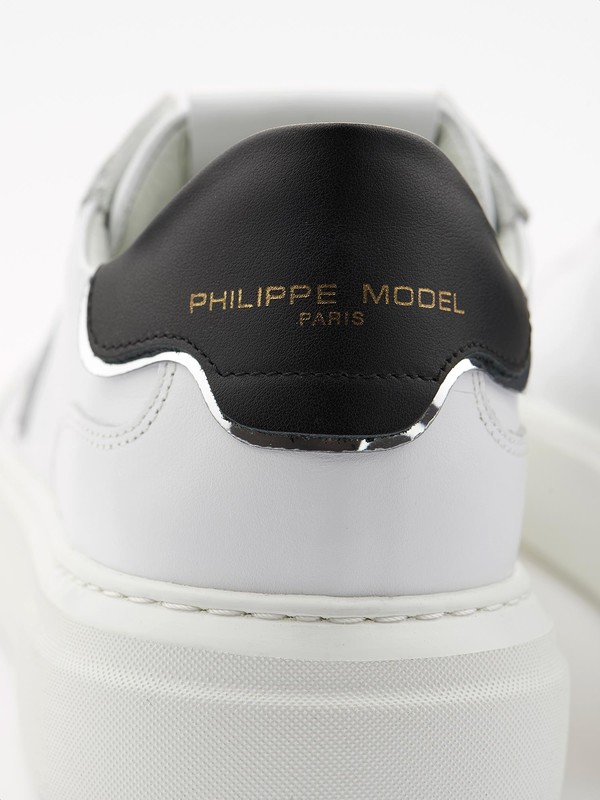Philippe Model Paris - Sneakers homme blanches en cuir véritable