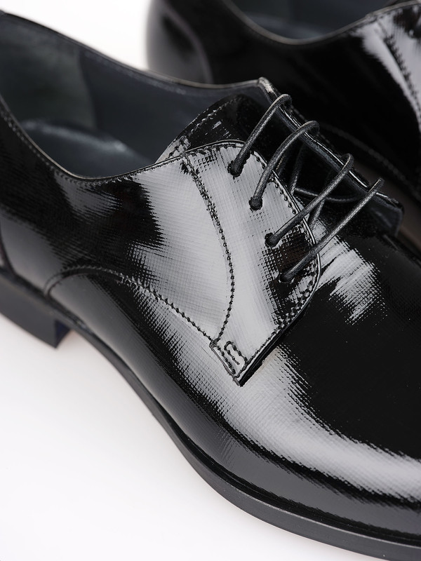 Men's Black Patent Shoe Hexis Milano