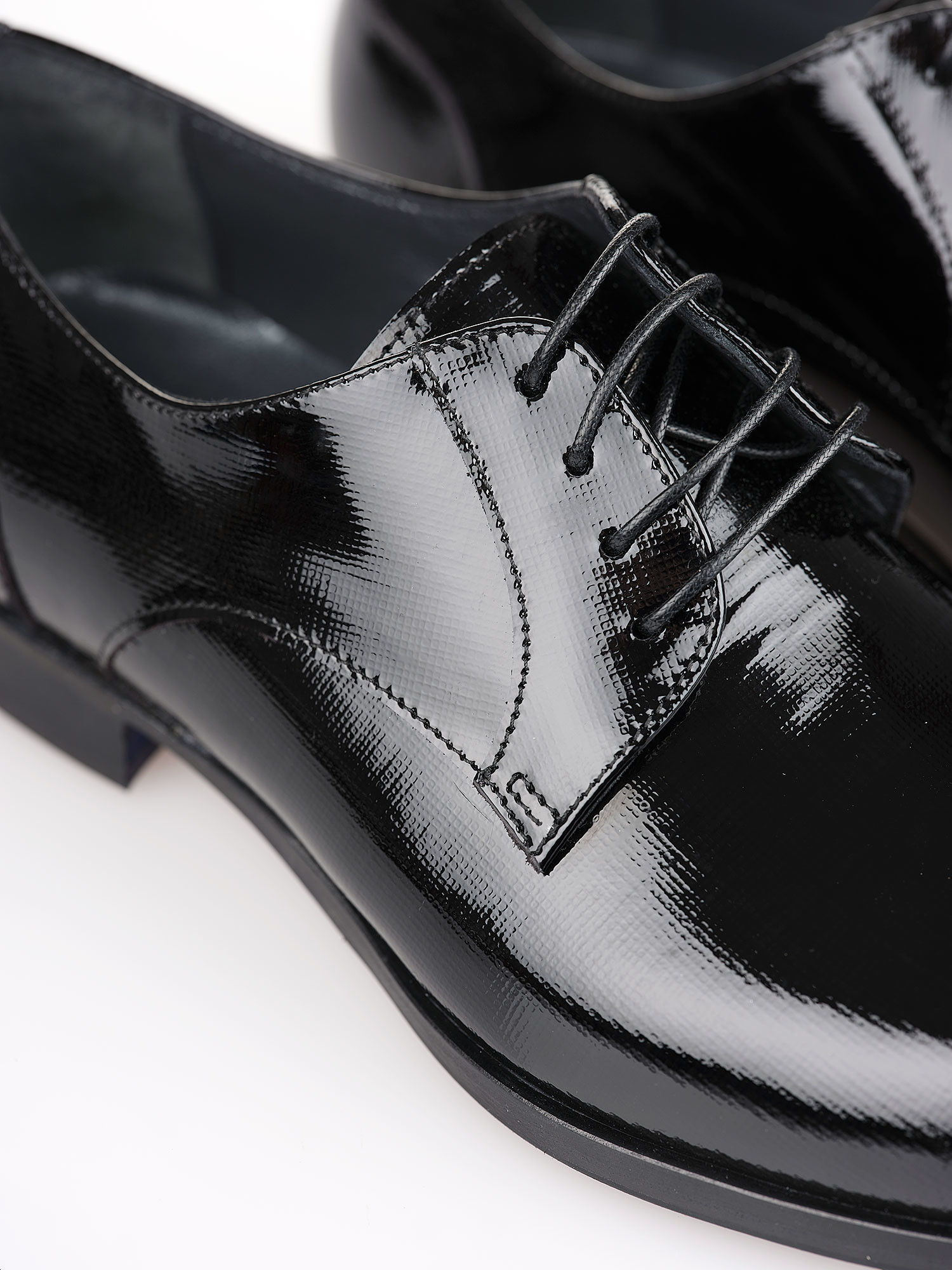 Men's Black Patent Shoe Hexis Milano