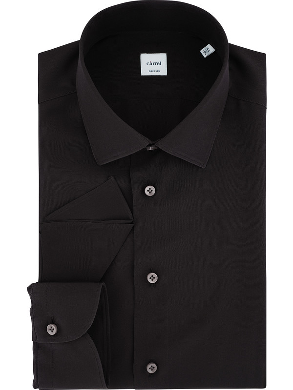 100% Silk Shirt Black Color - Càrrel