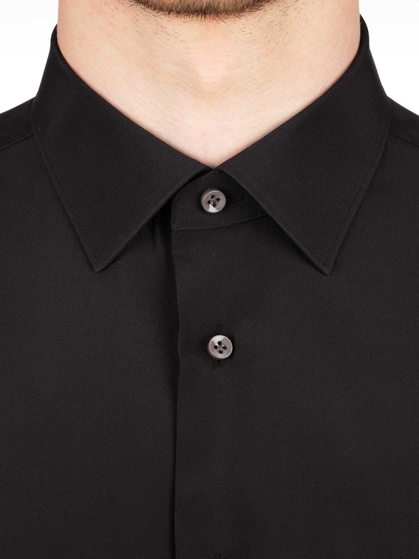 100% SILK T-SHIRT - Black