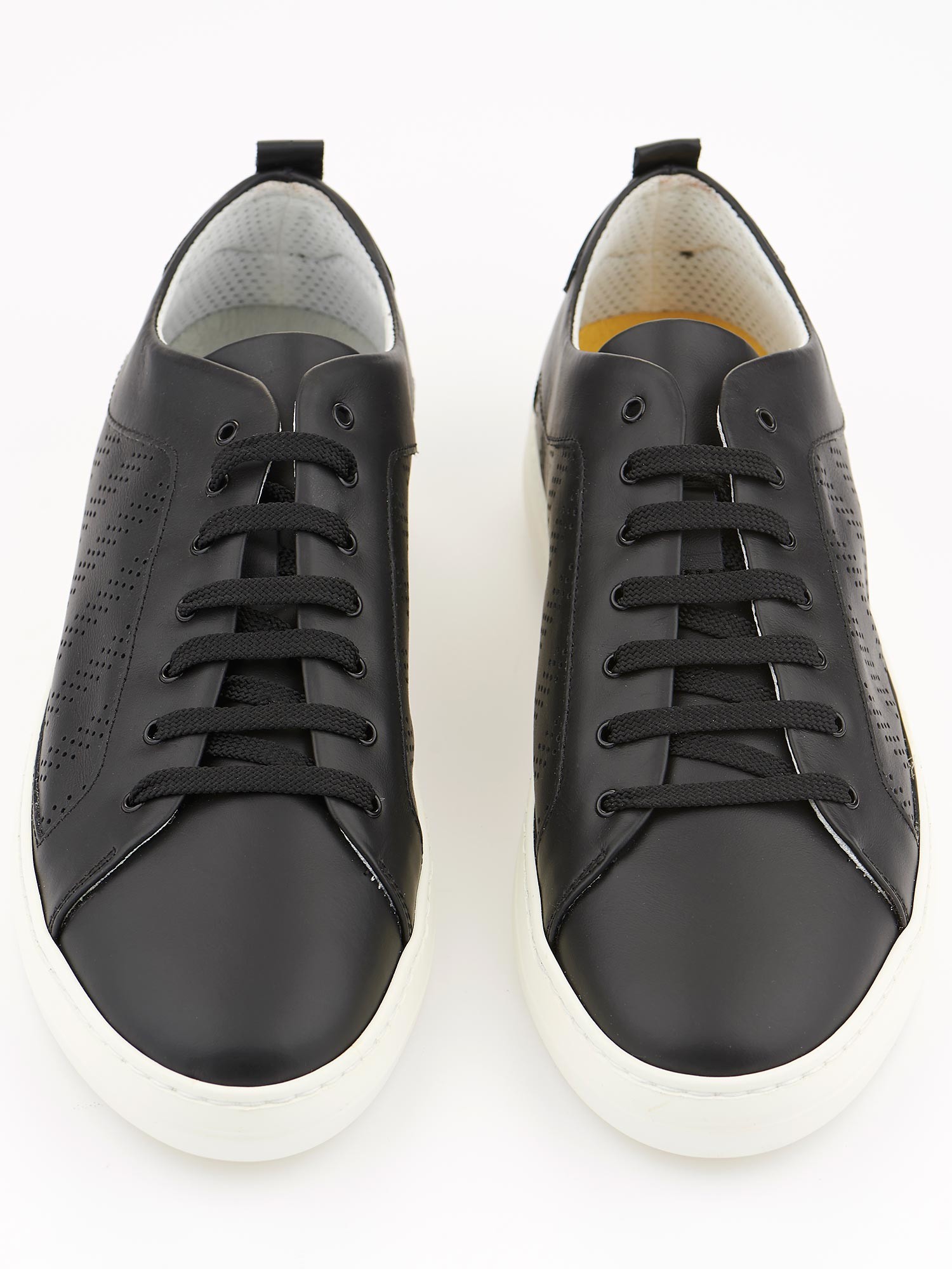 Black sneakers in real leather Wally Walker