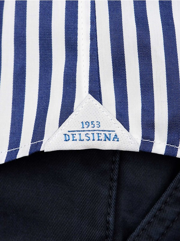 Men's Loose fit shirt with embroidered logo | Black | Diesel