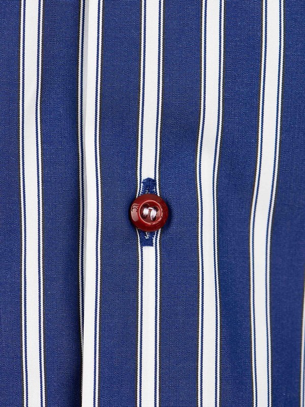 Classic shirt for men with blue stripes - Càrrel