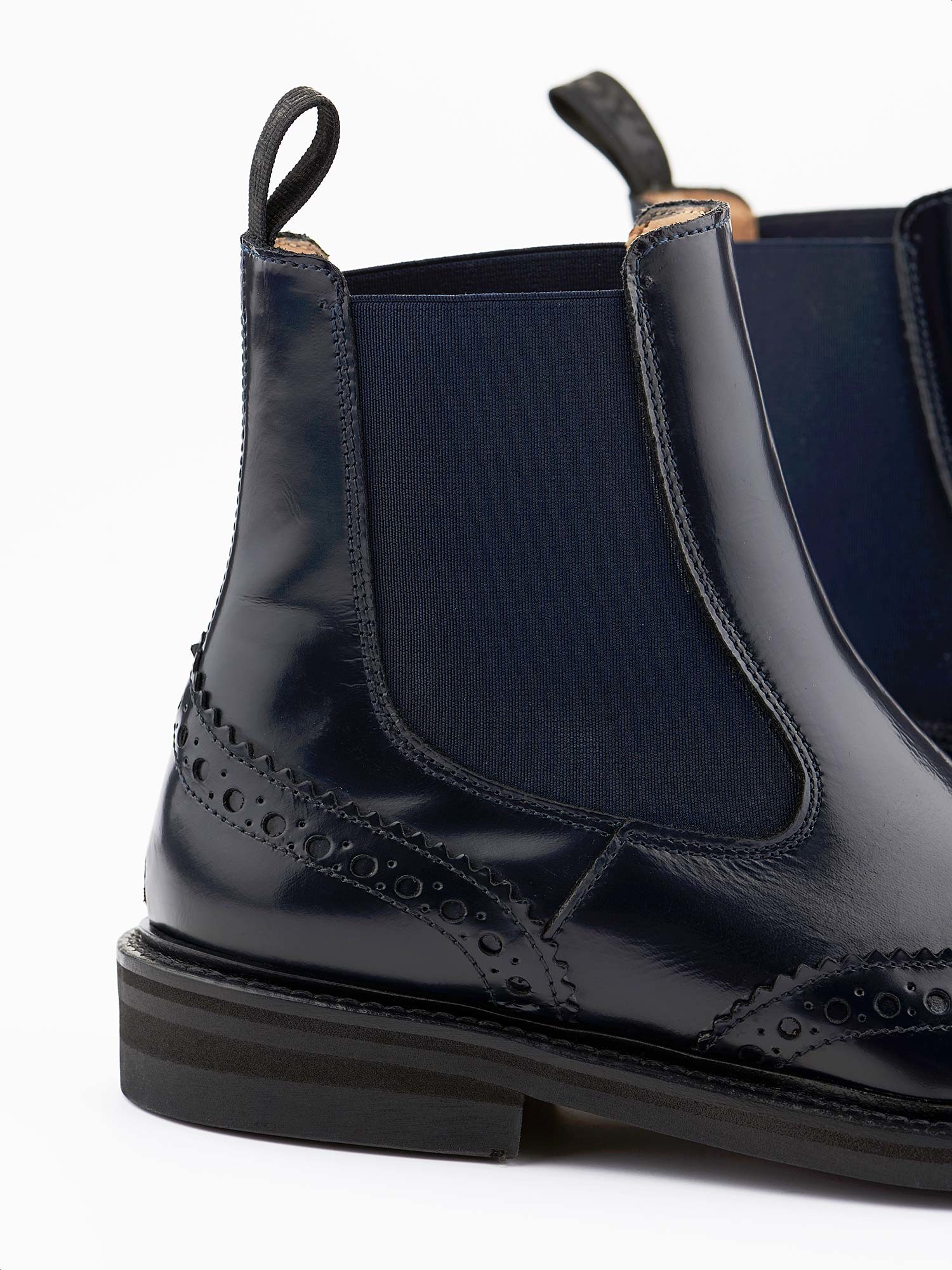 ankle boots with coloured elastic