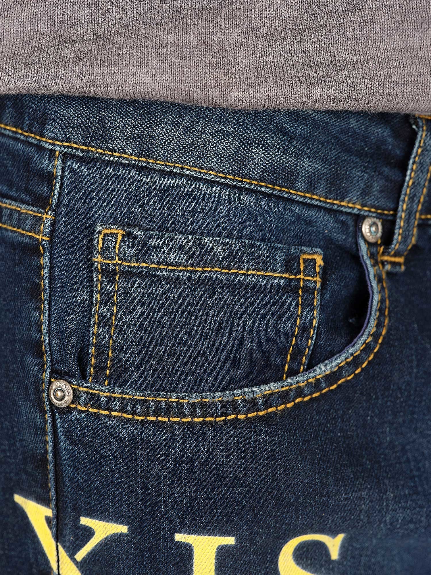 Drainpipe Blue Jeans Denim Stretch