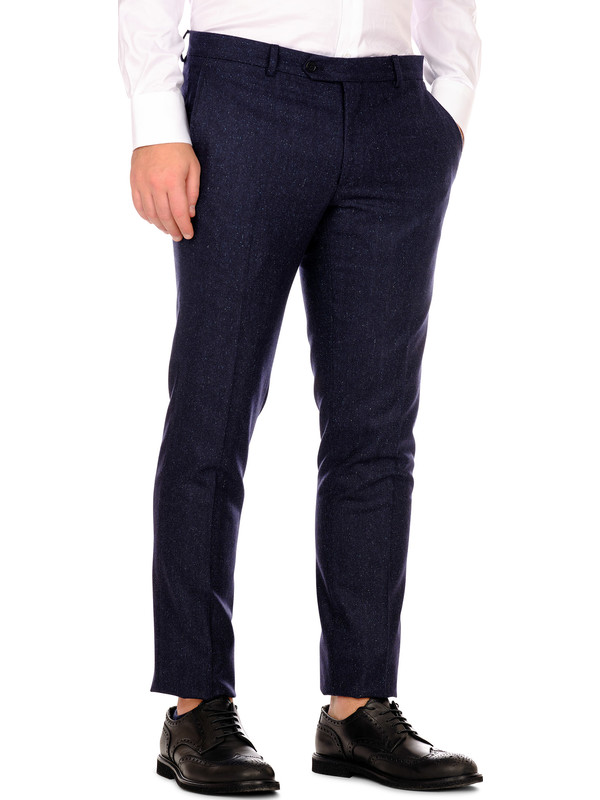 Blue Wool Trousers