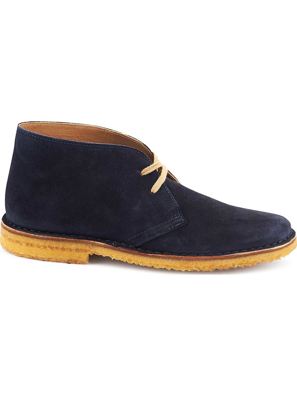 Frau loafers man Made in Italy upper suede blue washed-out sole rubber 