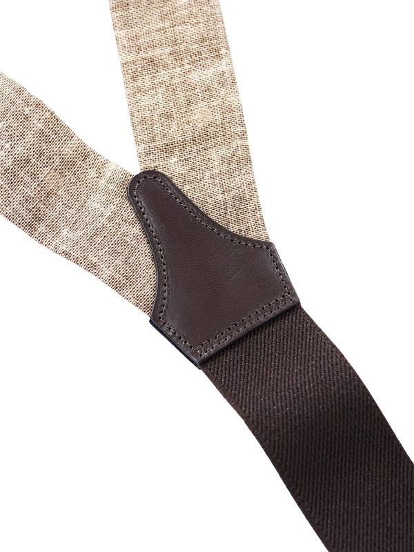 Rosi Collection - Adjustable linen and silk suspenders