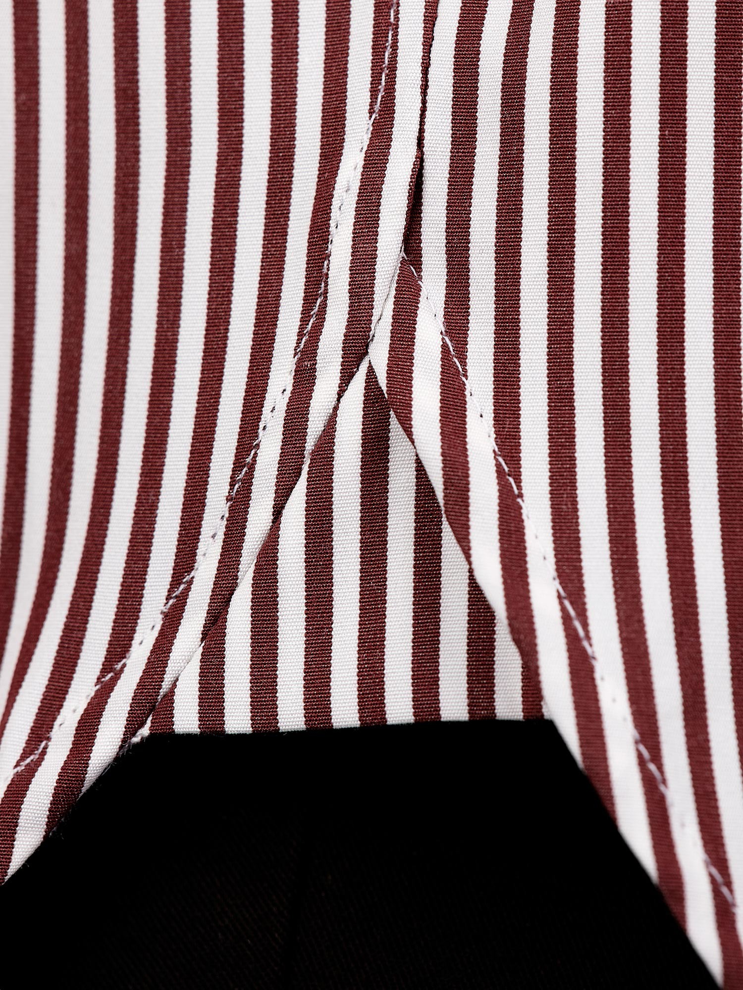Men's Burgundy Striped T-Shirt