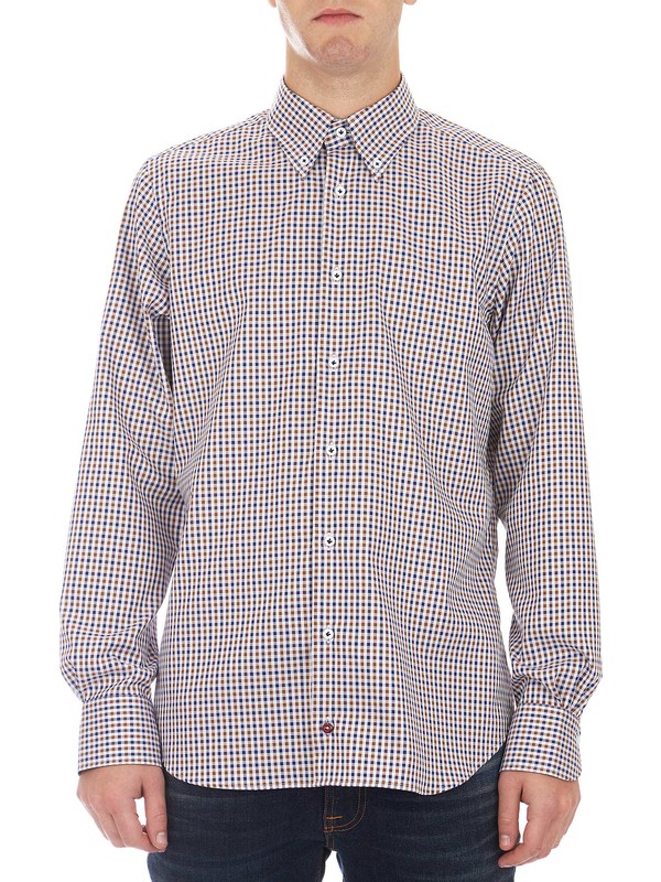 TOM TAILOR Camicia Uomo In Flanella A Quadri: Maniche Lunghe Con Tasca Sul Petto, Taglie Dalla S Alla 3XL - 3