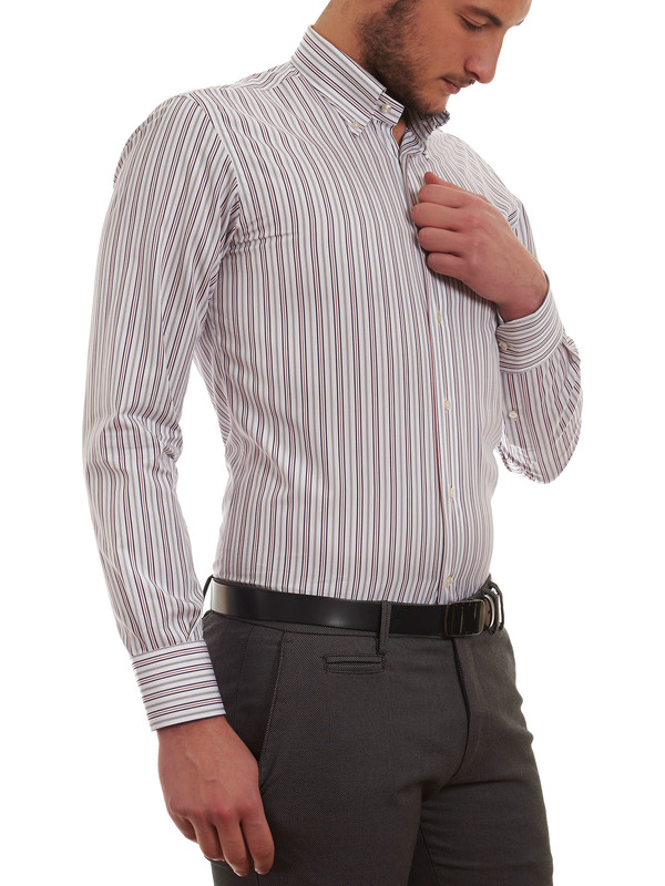 Lenzuola flanella a righe rosse/arancioni singole - Shop Online