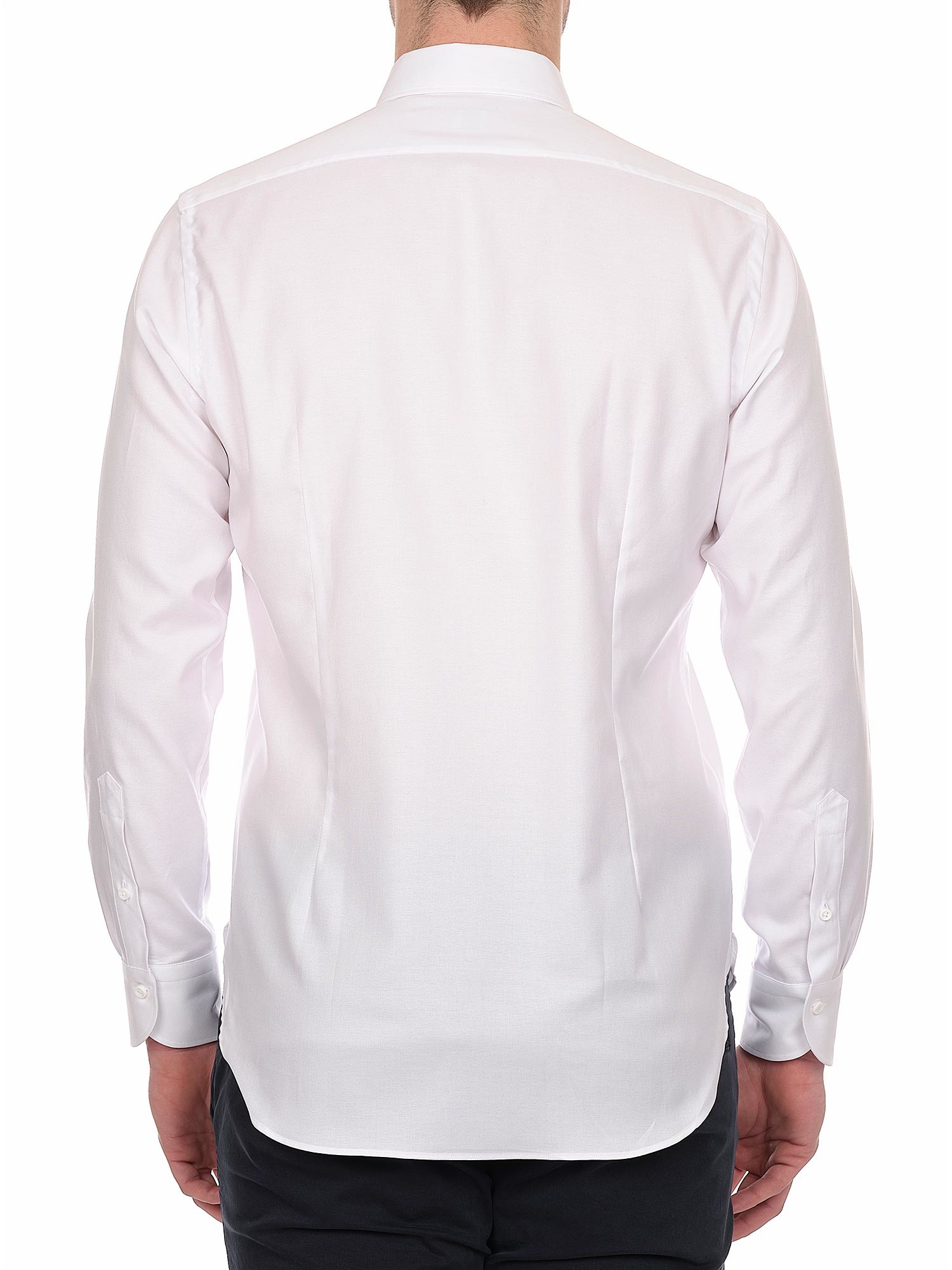 Camicia uomo tinta unita cotone doppio ritorto