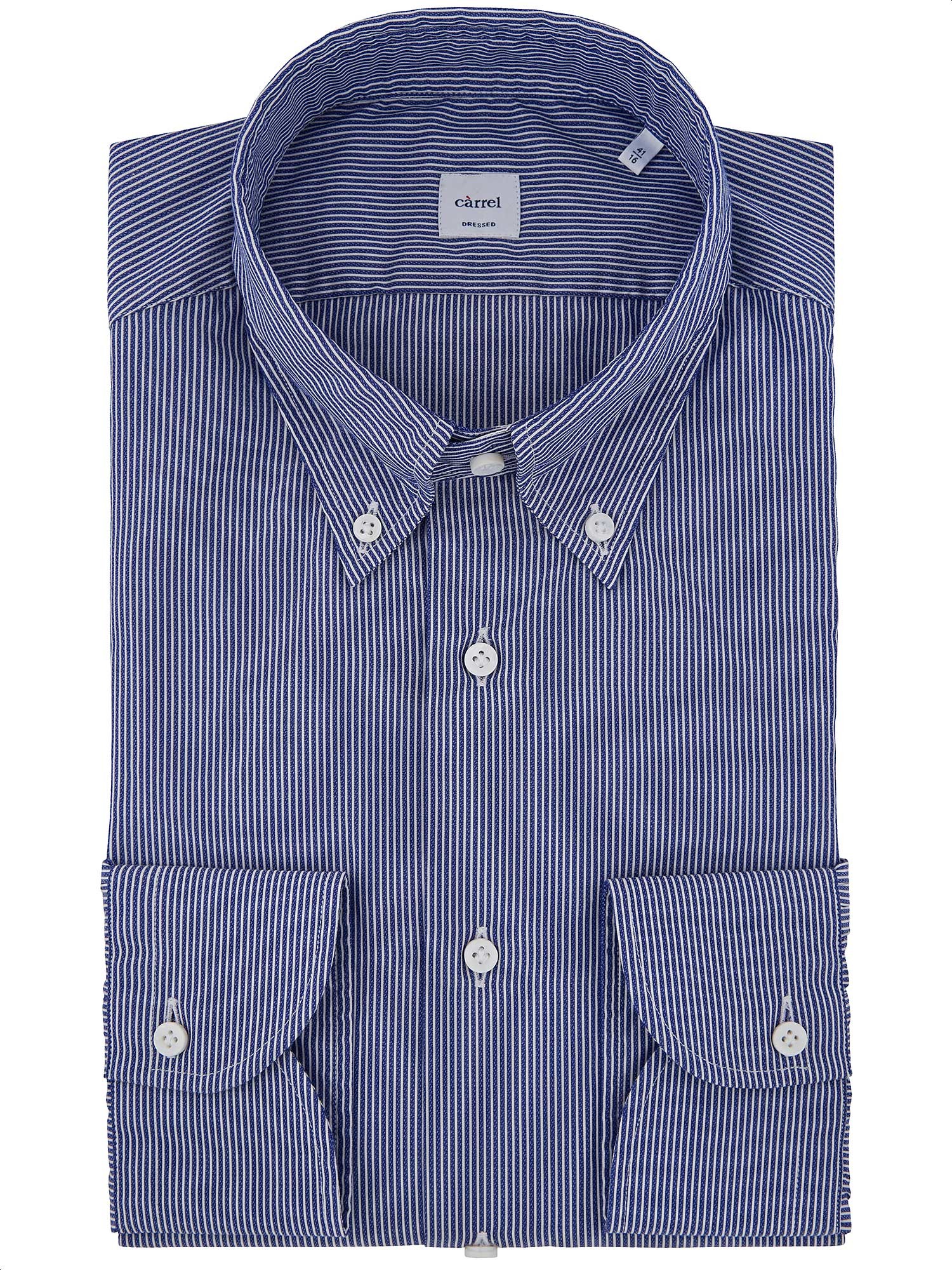 Wrangler Western Camicia Da Lavoro Uomo Manica Lunga - Blu, Taglio Autentico 100% Cotone, Collo 35 Manica 35