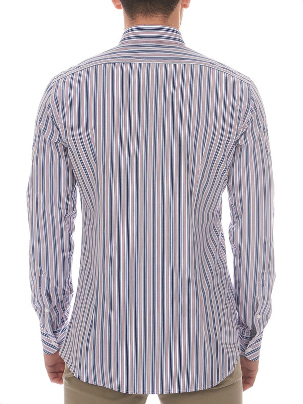 Cromoncent Camicia Uomo Casual A Quadri Flanella – Maniche Lunghe, Chiusura Con Bottoni, Tasca, Misto Cotone, Taglia M (Rosso) - 3