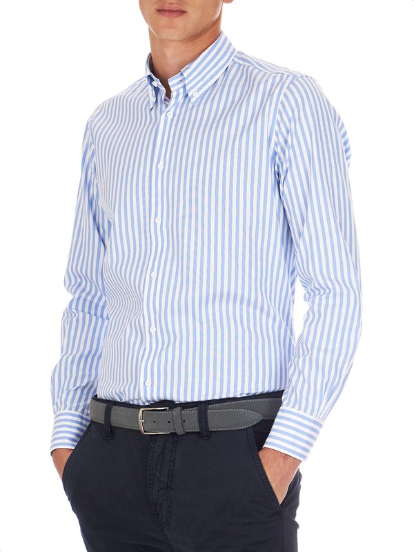 Spring&Gege Camicia da ragazzo con bottoni a maniche lunghe, casual, a righe verticali (3-14 anni), Verde/blu navy a quadretti grandi, 13-14 Anni