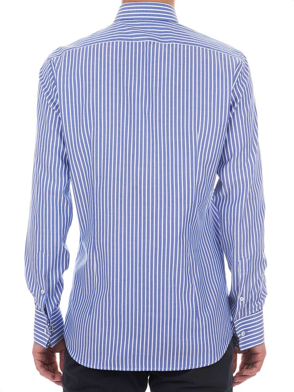 Gemelli Per Camicia Da Polso Ovali Tre Righe Acciaio - Foto 9