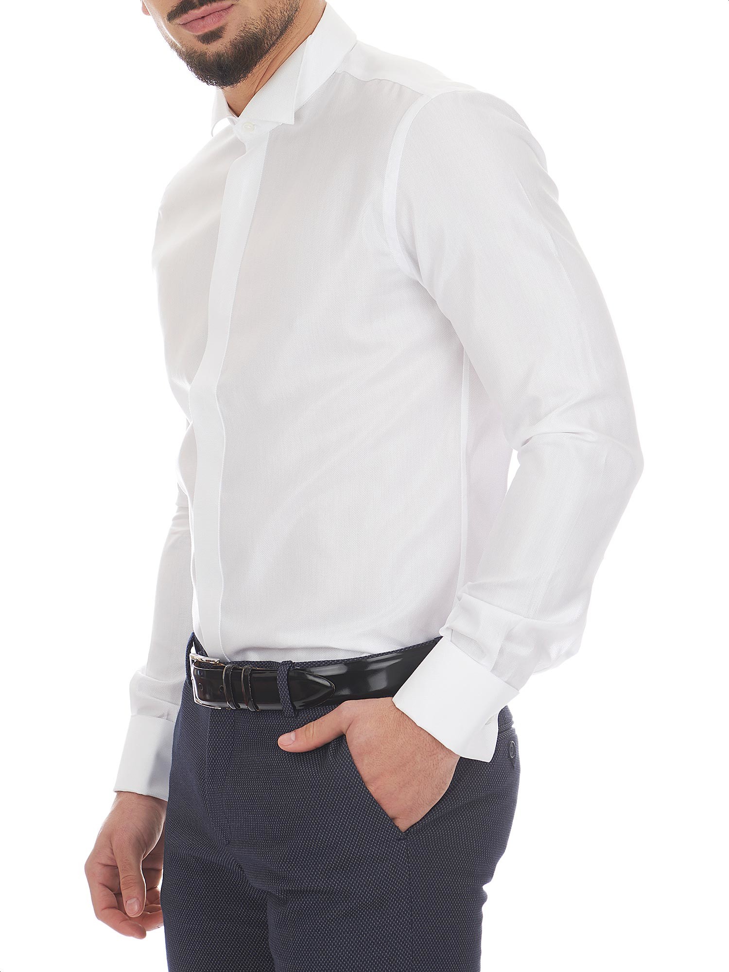 Camicia bianca cerimonia collo smoking