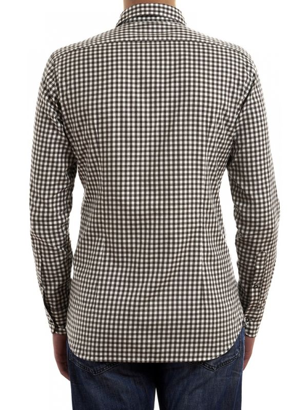 Cromoncent Camicia Uomo In Flanella A Quadri - Marrone Scuro - Taglie Forti 4XL - Casual Invernale - 2