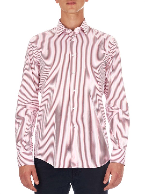 Lee - Camicia In Denim Bianco Sporco Stile Western A Righe Con Motivo A Spina Di Pesce