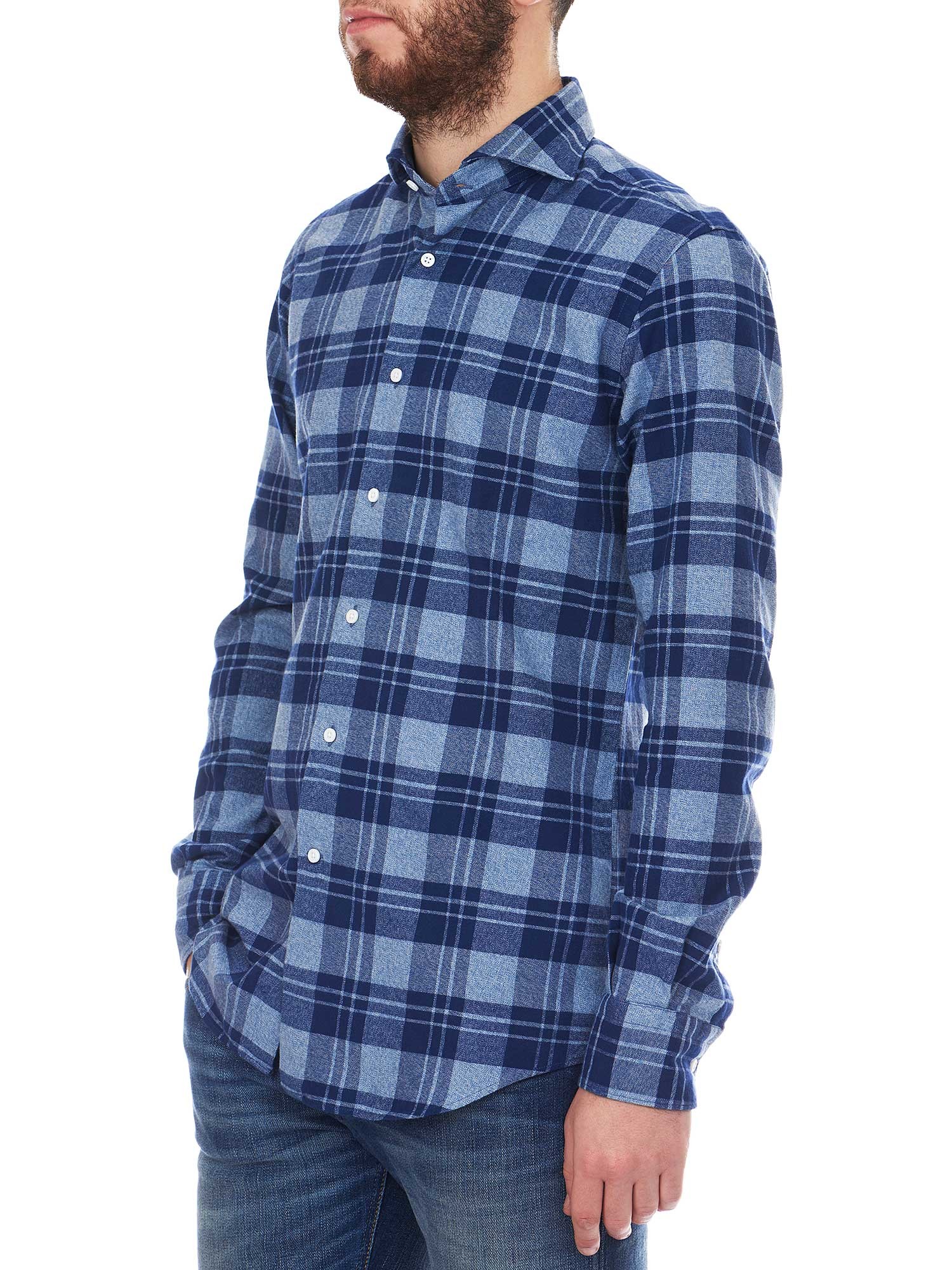 Camicia Da Uomo In Flanella Fantasia A Quadri Moena Sea Barrier - Foto 3