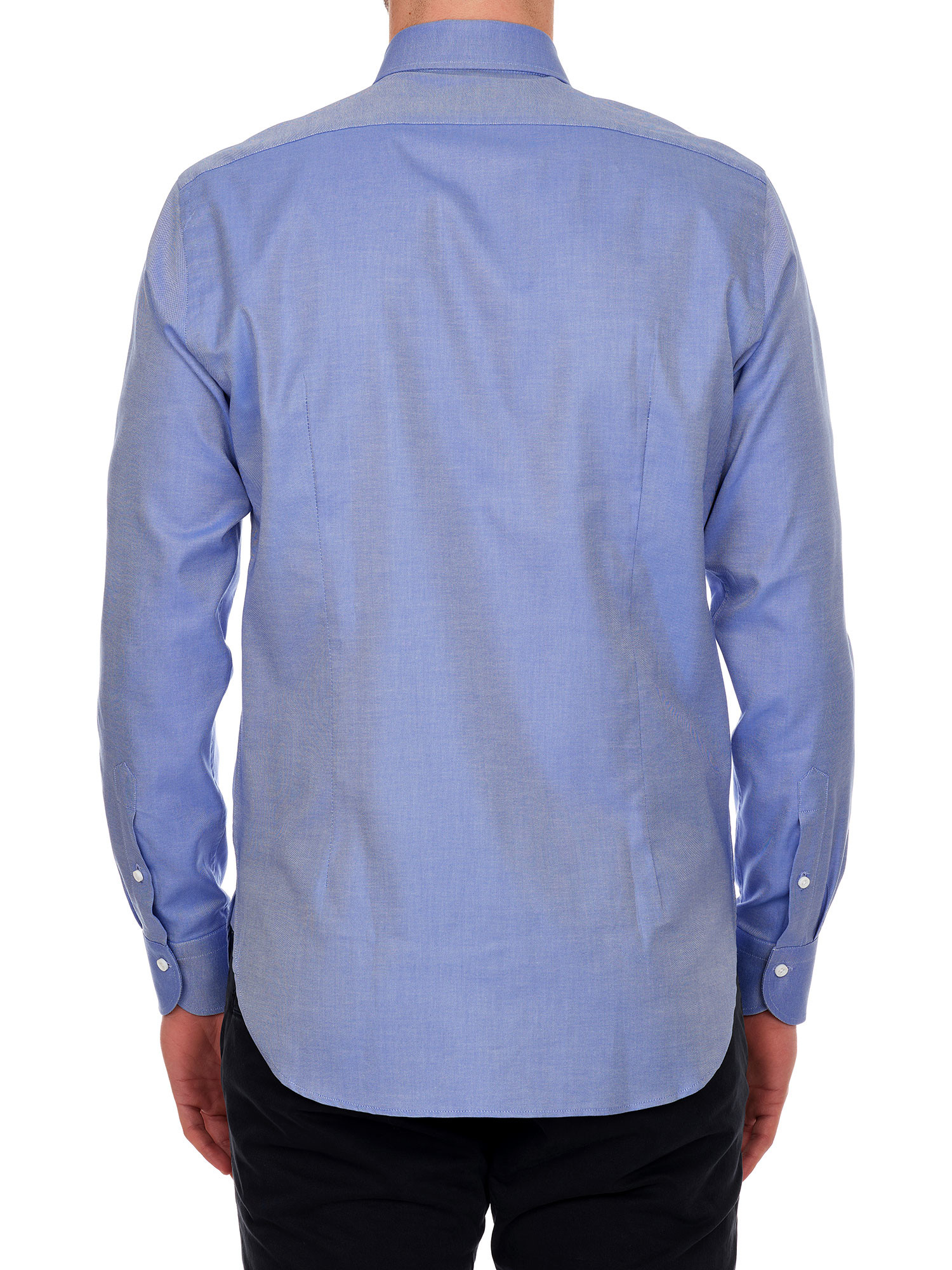 Camicia Uomo COOFANDY Cotone Oxford Manica Lunga – Con Tasca E Toppe Ai Gomiti, Business Casual, Azzurro Taglia 3XL