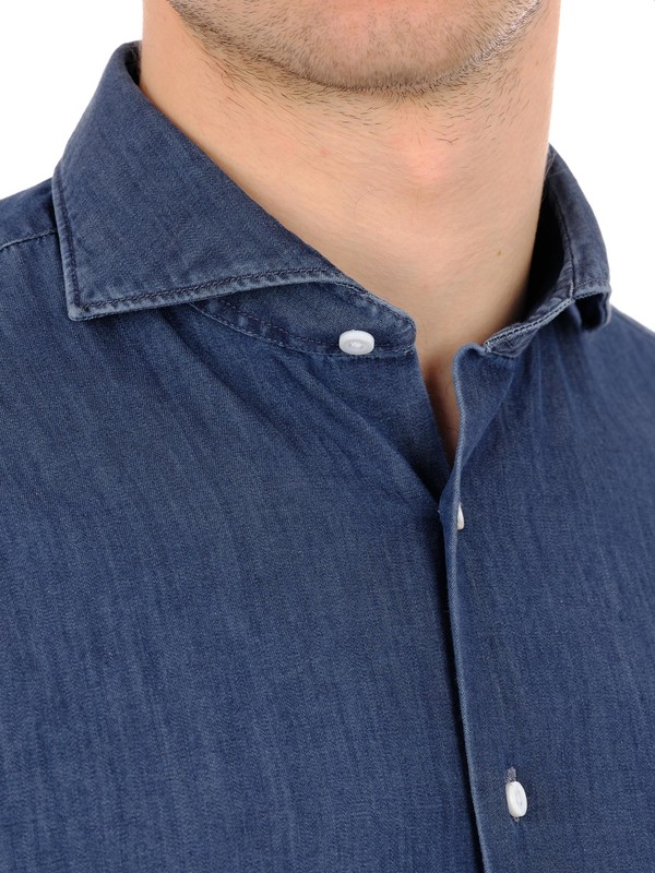 Del Siena Dynamic - Camicia a righe blu