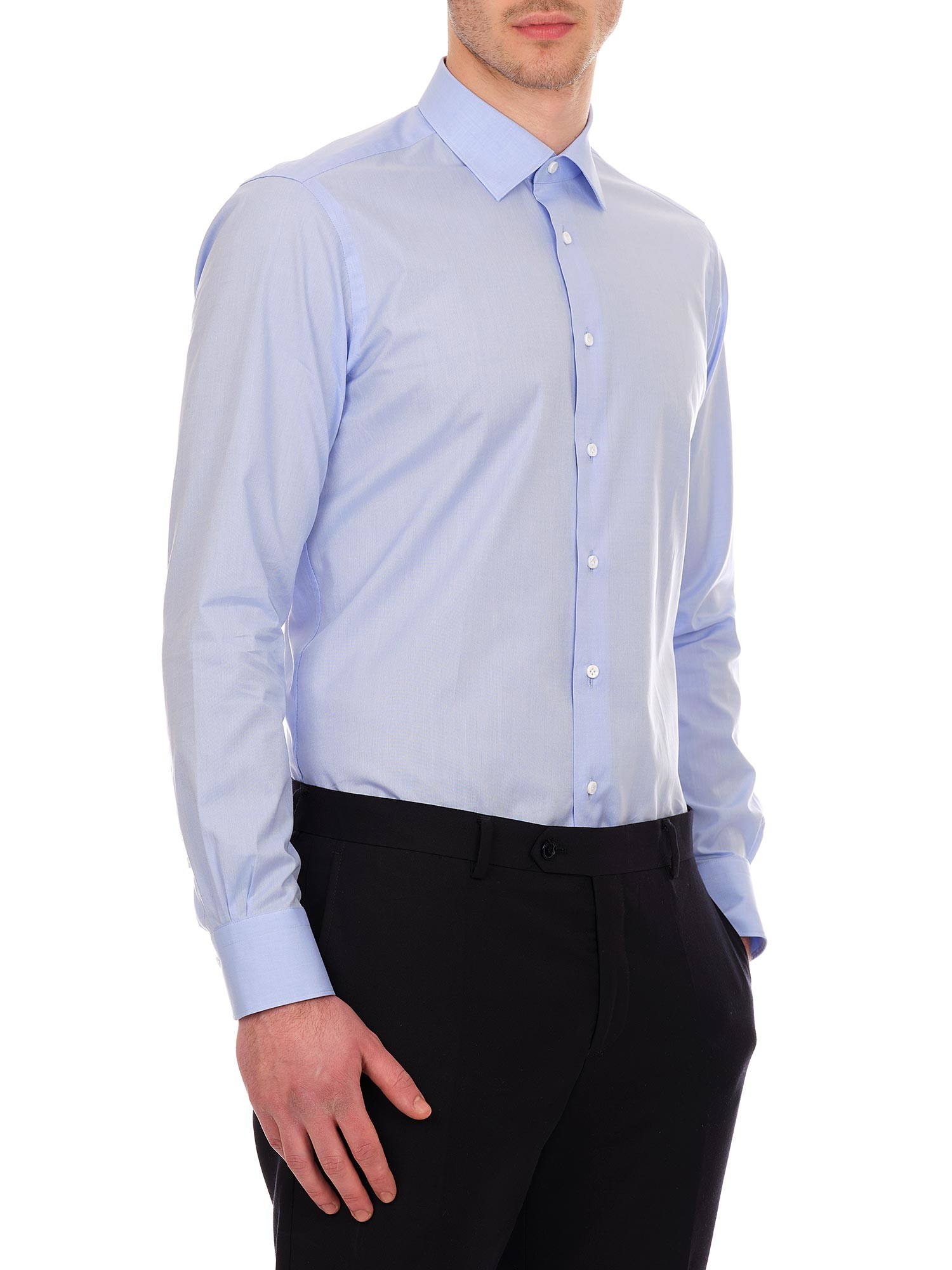 Tommy Hilfiger Camicia MW0MW25040 Celeste Slim Fit