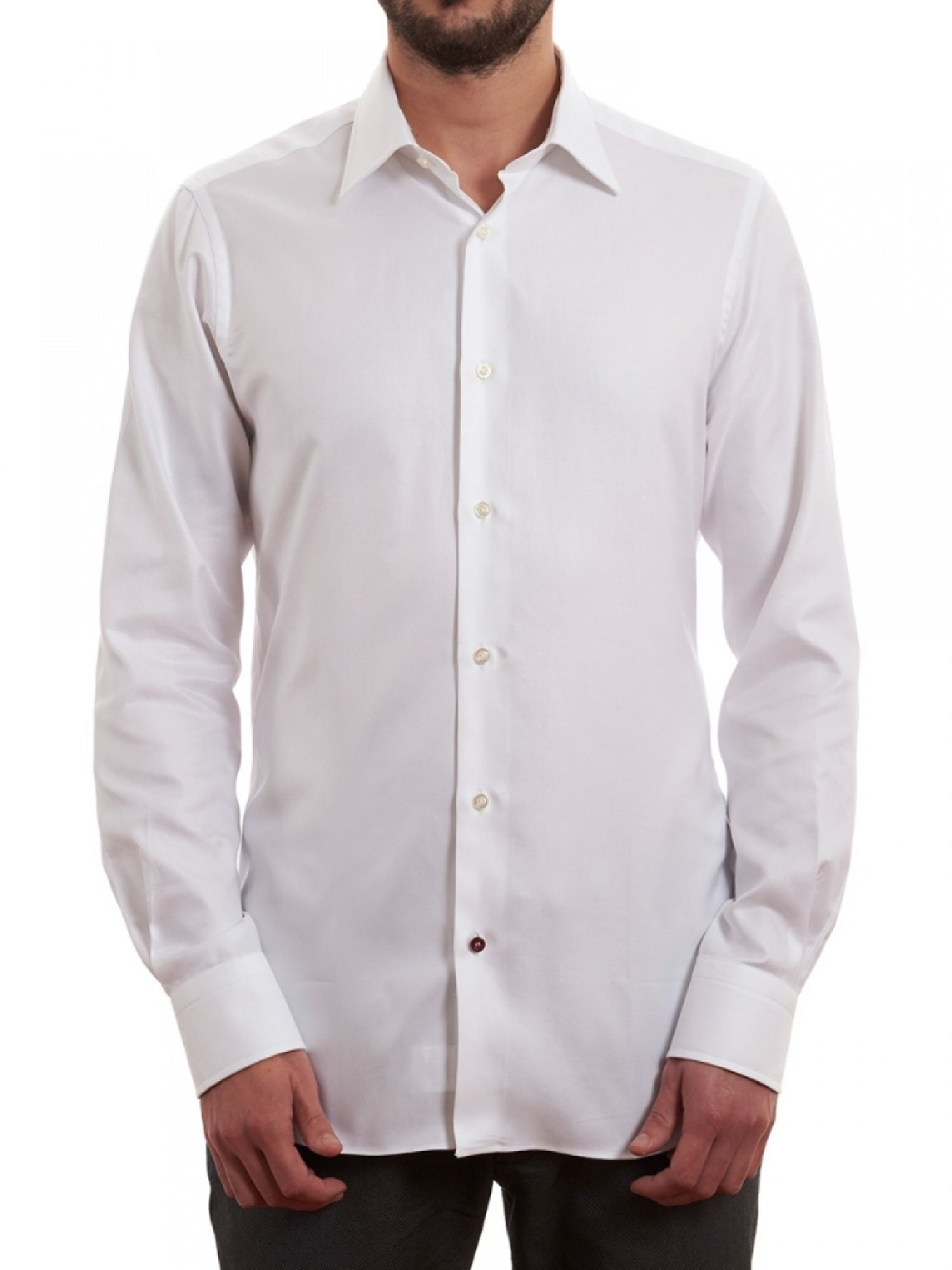 DESIGN - Camicia Vestibilità Classica Elegante Bianca Con Collo - Foto 3