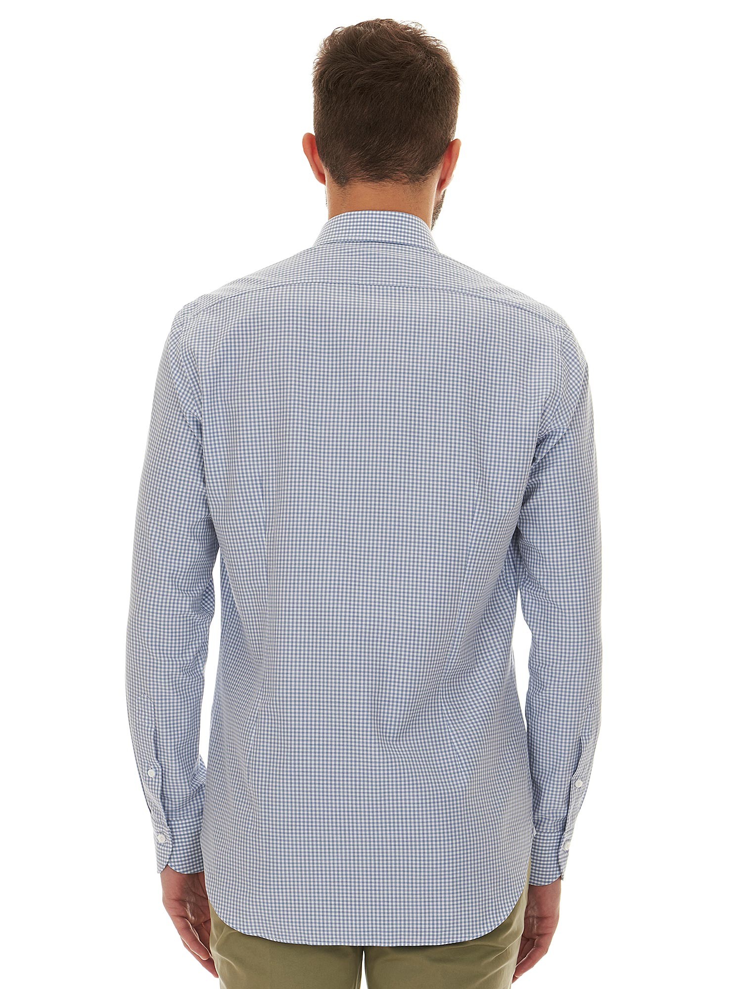 CASAMODA Camicia casual a quadretti Comfort Fit, grigio., M