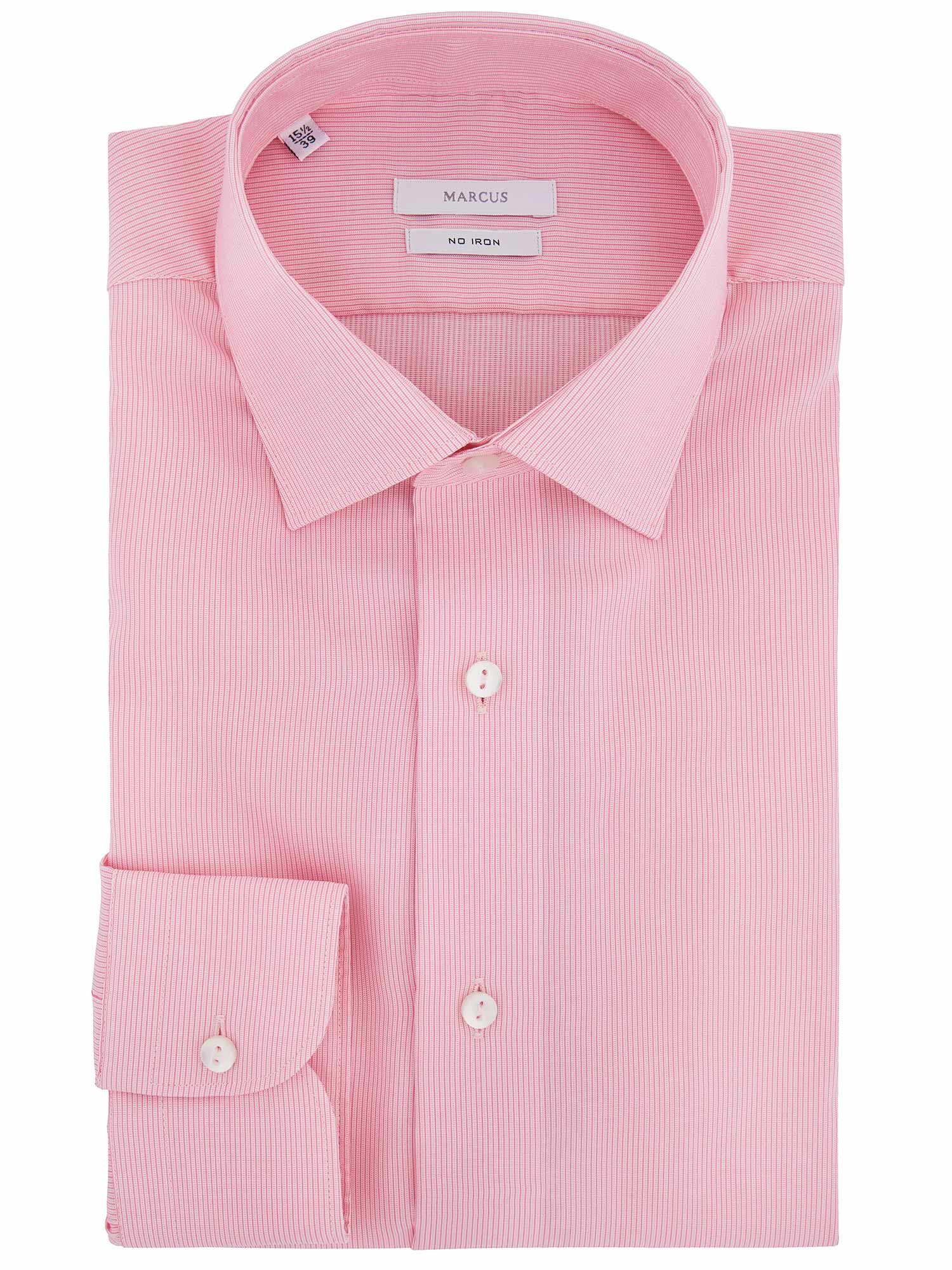 Camicia Rosa Da Uomo Trattamento No Stiro Marcus