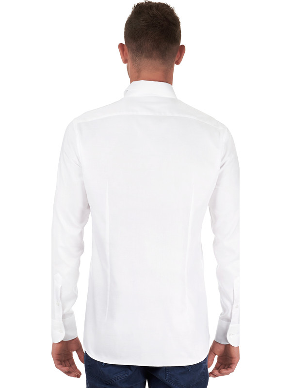Camicia Uomo Navigare Manica Lunga Button Down - Cotone Comfort Fit, 3 Colori, Taglie 39-49 - Celeste 025