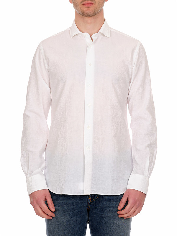 Camicia bianca uomo elasticizzata main image 1