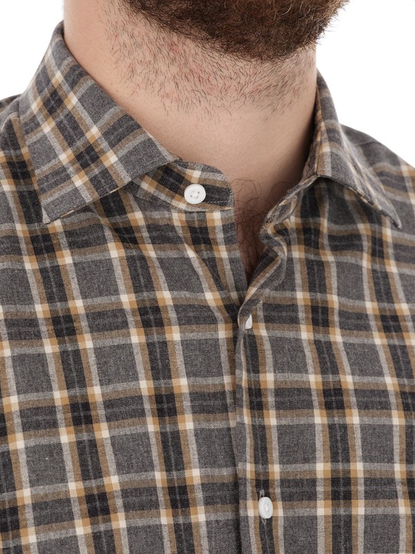 TOM TAILOR Camicia Uomo In Flanella A Quadri: Maniche Lunghe Con Tasca Sul Petto, Taglie Dalla S Alla 3XL - 4