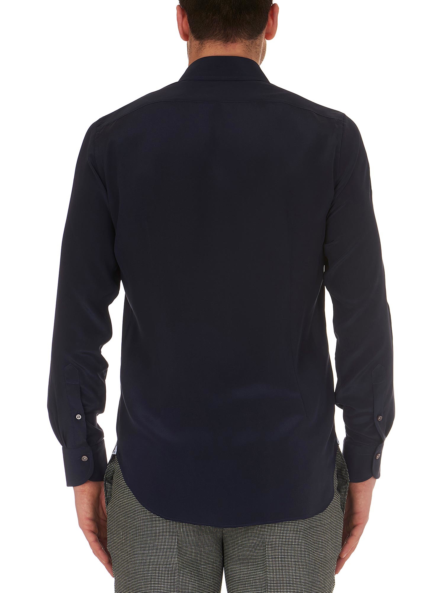 Camicia Elegante Per Ufficio Camicia Da Lavoro Uomo Marvelis Modern Fit - Collo Extra Lungo 69 Cm, Blu Scuro, Tinta Unita Camicia Uomo Casual Elegante