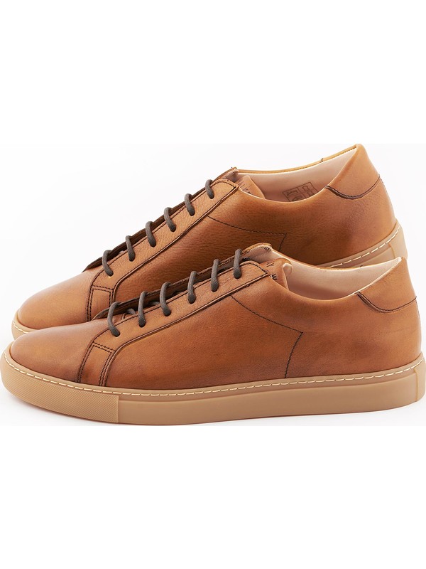 Sneaker en cuir marron pour hommes Wally Walker