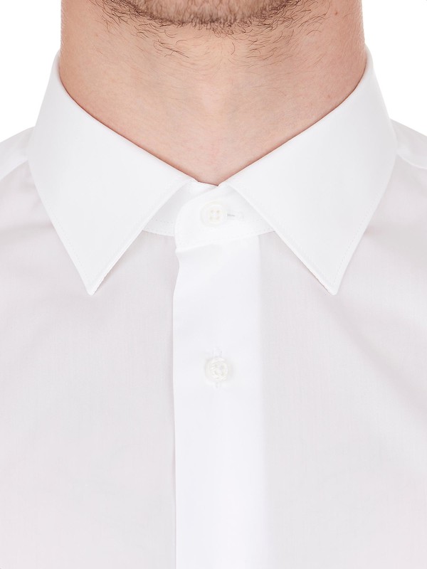 Chemise blanche en coton - Poche poitrine Alberto Ii Classic