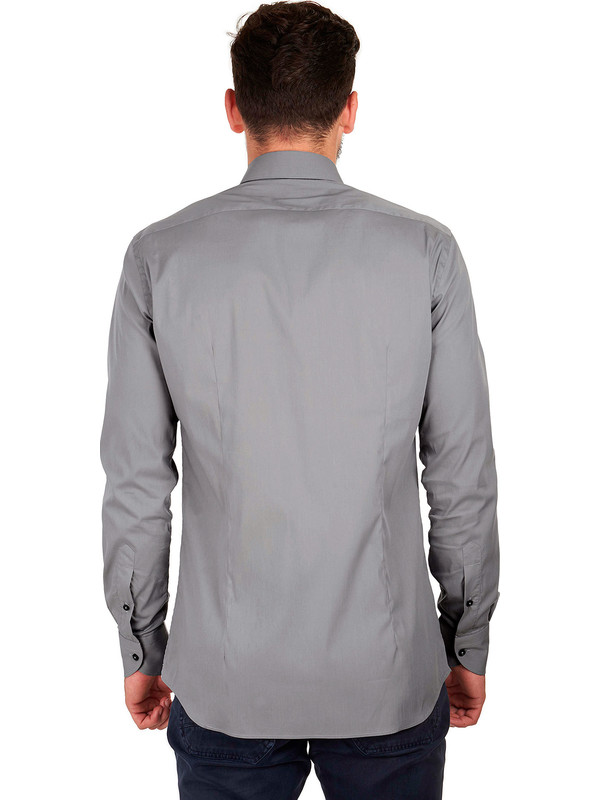 Chemise Homme Club Room Grise - Taille M - 100% Coton - Manches Longues - Neuve Étiquetée