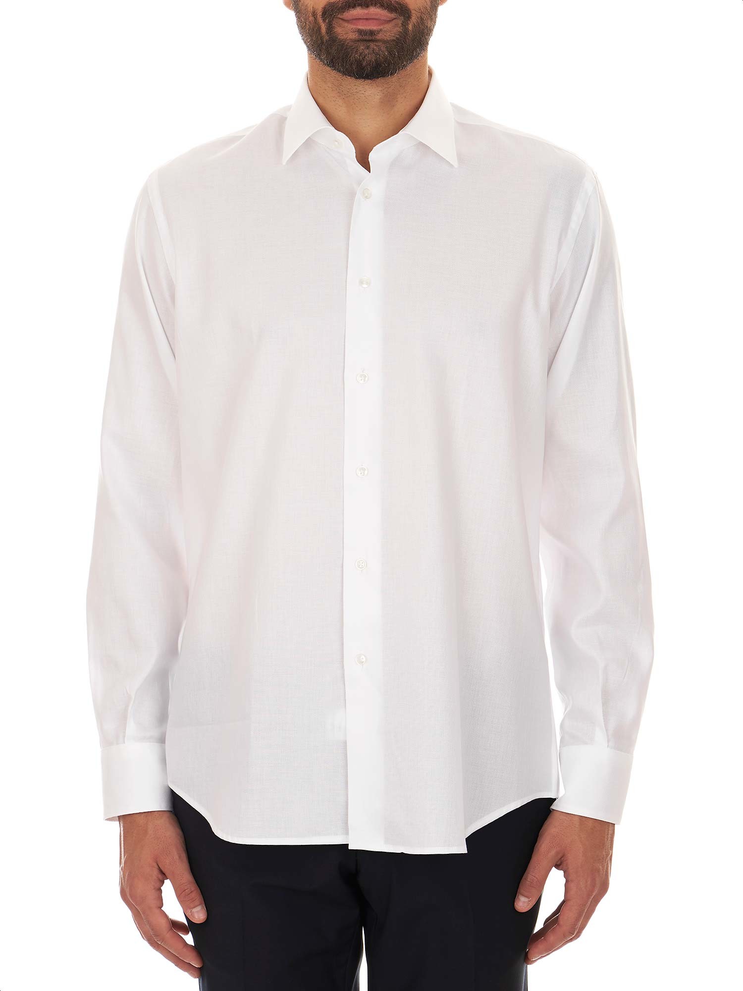 Blouse Blanche New Collection - Col Chemise, Coupe Ample - Coton - Neuf Avec Étiquettes - Réf. TUQB4390