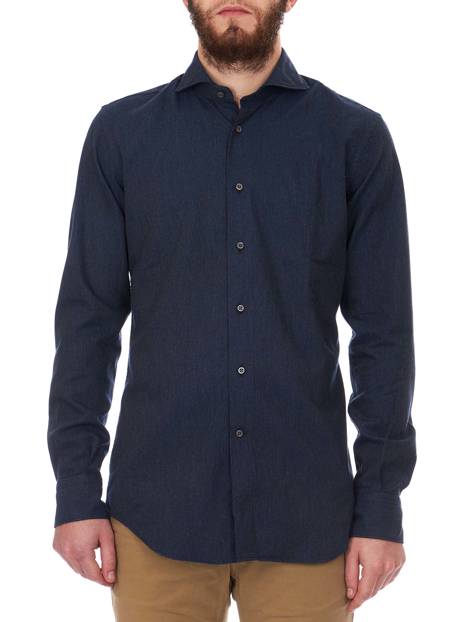 Chemise à carreaux en flanelle pour homme en vert foncé