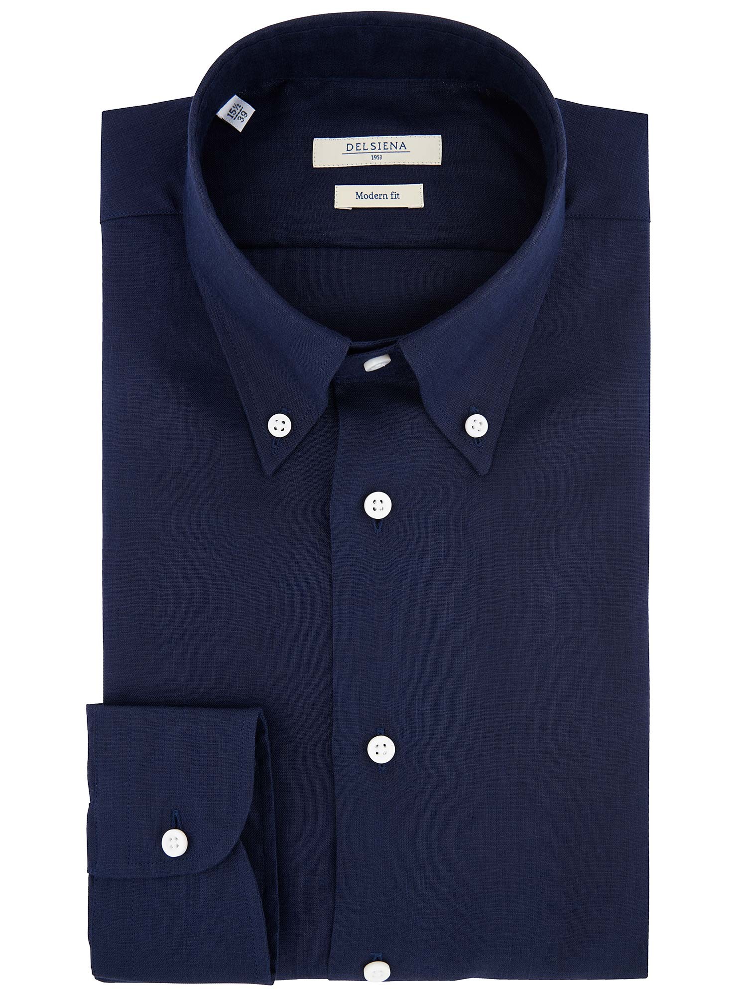 Dark Blue Button Down Dress Shirt Paisley Texture Solid Navy Button Up  Short Sleeve Dress Shirt