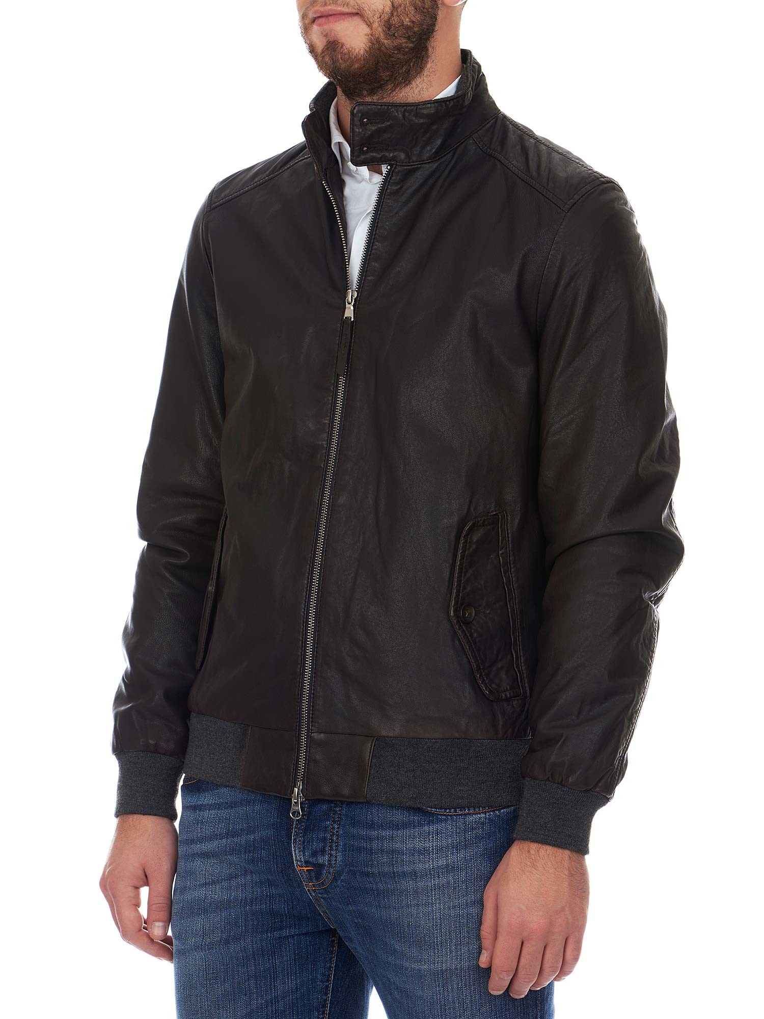 Andrea Leather Bomber Jacket
