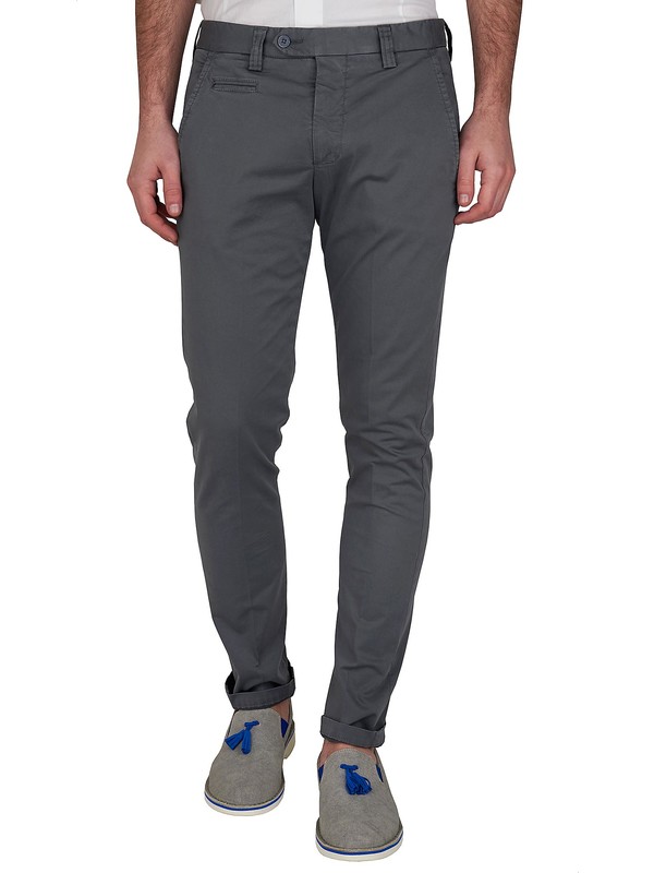 Men's Smog Grey chino pants - Exibit