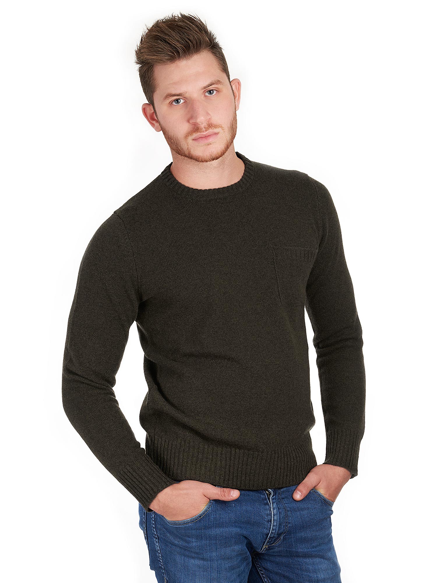 High quality wool sweater for men made in Italy Maurizio Pacini