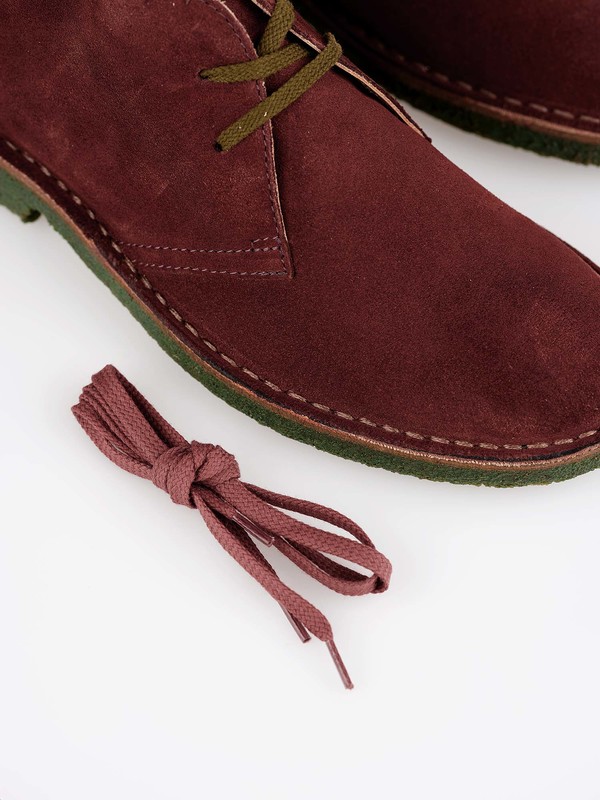 Wally Walker Burgundy suede desert boot for men