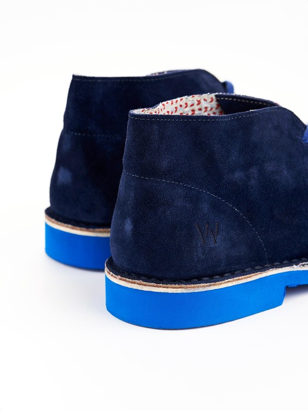 Wally Walker - unstructured and light blue ankle boot